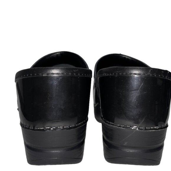 Dansko Women's Metallic Gray Slip On Clog Mules Nursing Shoe Size 37 US Size 6.5 - Picture 4 of 8